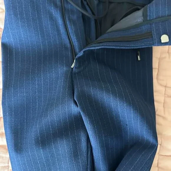 Boss by Hugo Boss Mens Slim-Fit Drawstring Pants 38 Navy NWOT WITH DEFFECT